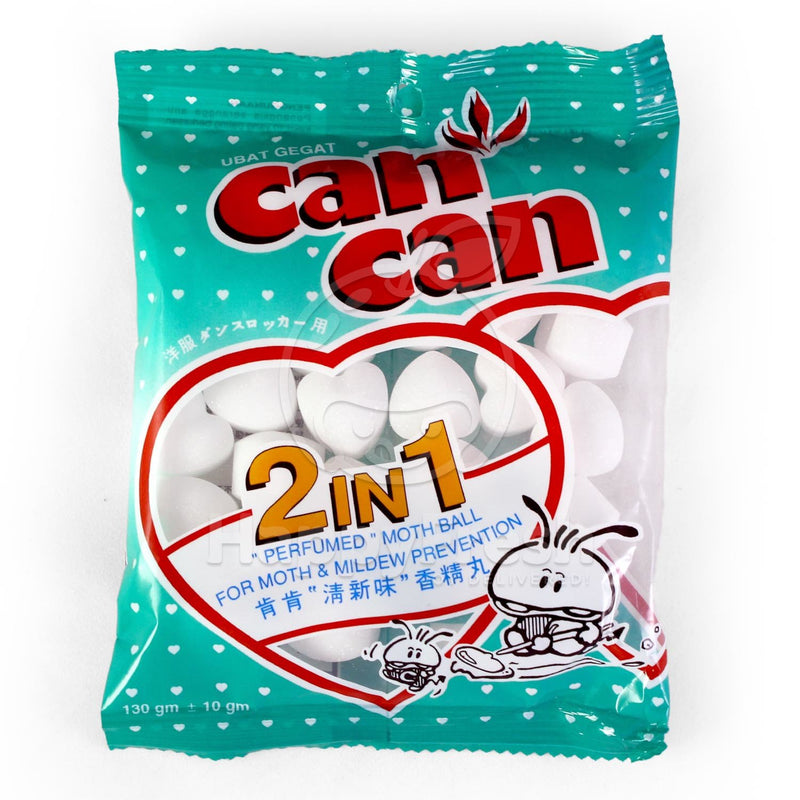 CAN CAN 2 IN 1 PERFUMED MOTH BALL 130G