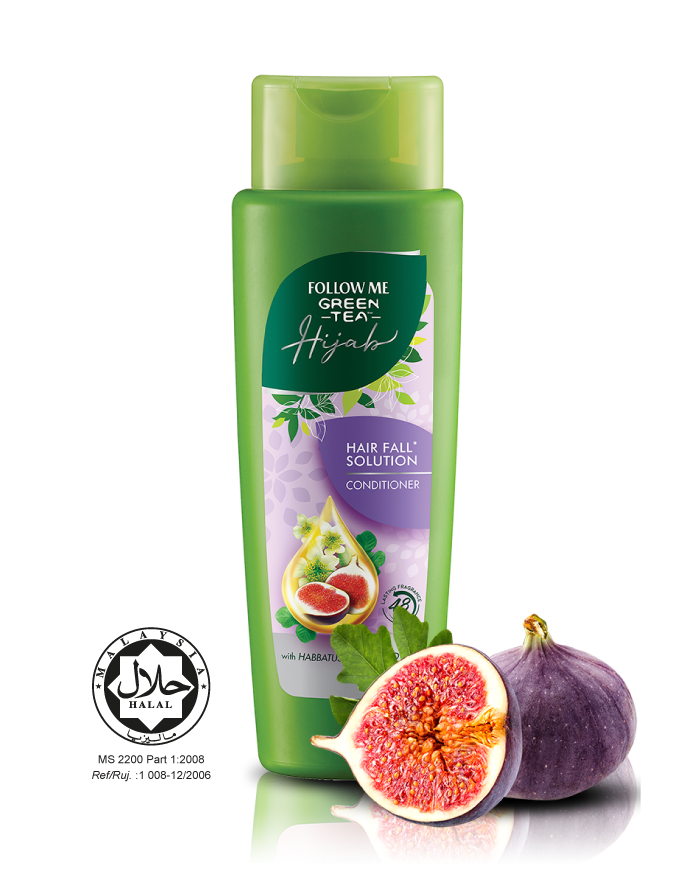 FOLLOW ME GREEN TEA HIJAB HAIR FALL SOLUTION CONDITIONER 320ML